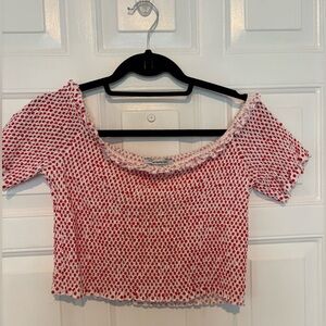 Polka dot Zara crop top